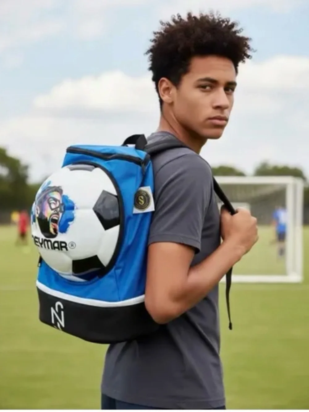 Team USA FIFA 2026 Official Soccer Ball Backpack - Blue with Black & White